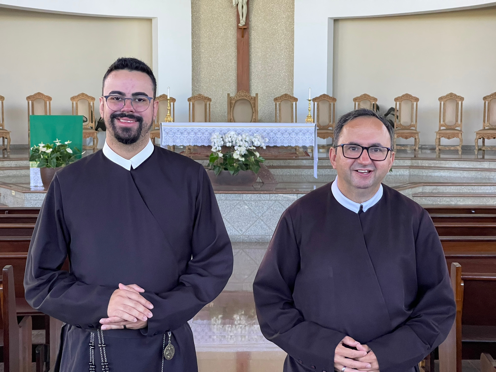 Os padres Matheus Luiz da Rocha e Celso Vieira da Cruz - Foto: Jornal da Nova